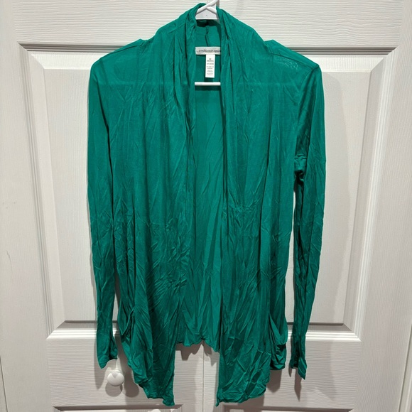 AMBIANCE Women’s Lightweight Cardigan w/ Pockets - Teal, size M - Picture 1 of 4